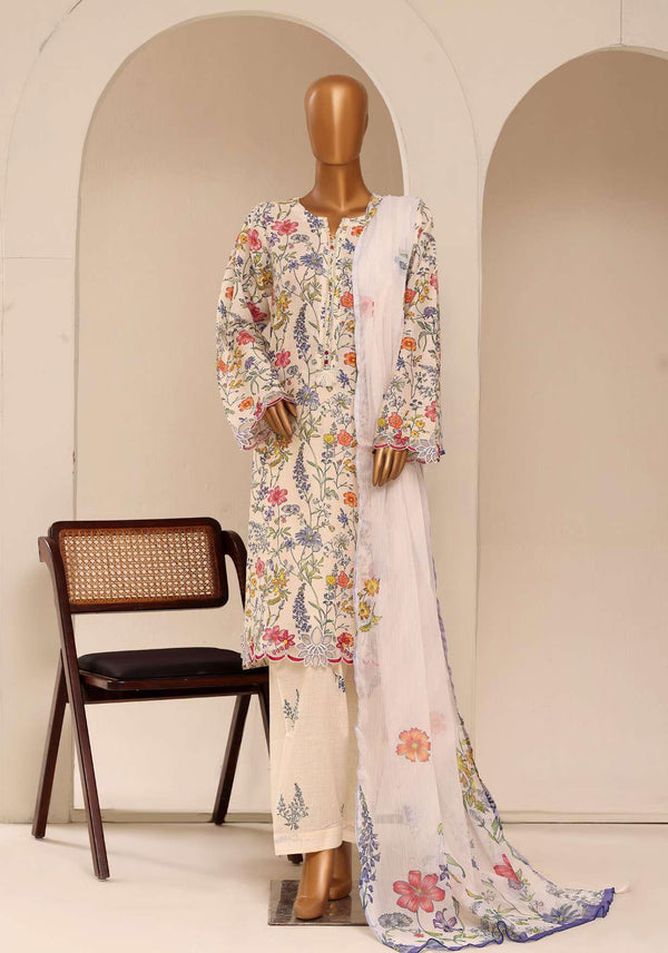 SADABAHAR RAYA EMBROIDERED-D 03