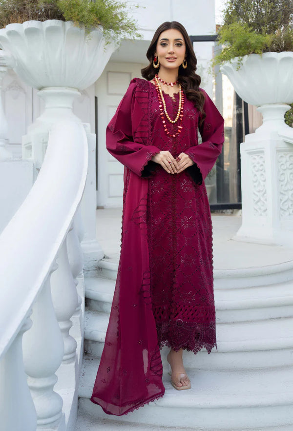 AVIVA BY HUMDUM UN-STITCHED 3PC | D-05
