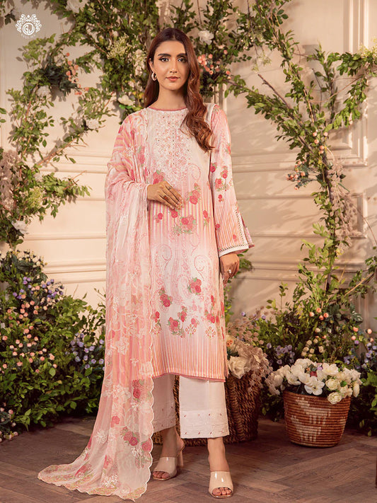 MEERA BY GULLJEE | EMBROIDERED LAWN | D-12