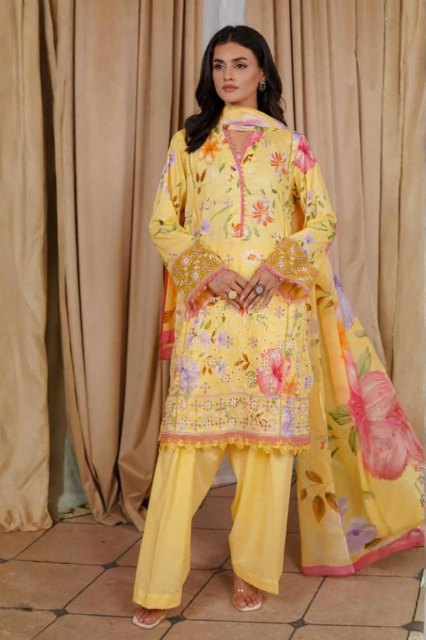 MAHVEEN BY JOHRA UN-STITCHED 3PC | JH-1142-MVN