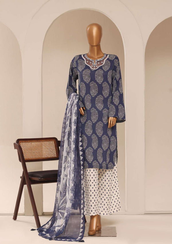 SADABAHAR RAYA EMBROIDERED-D 04