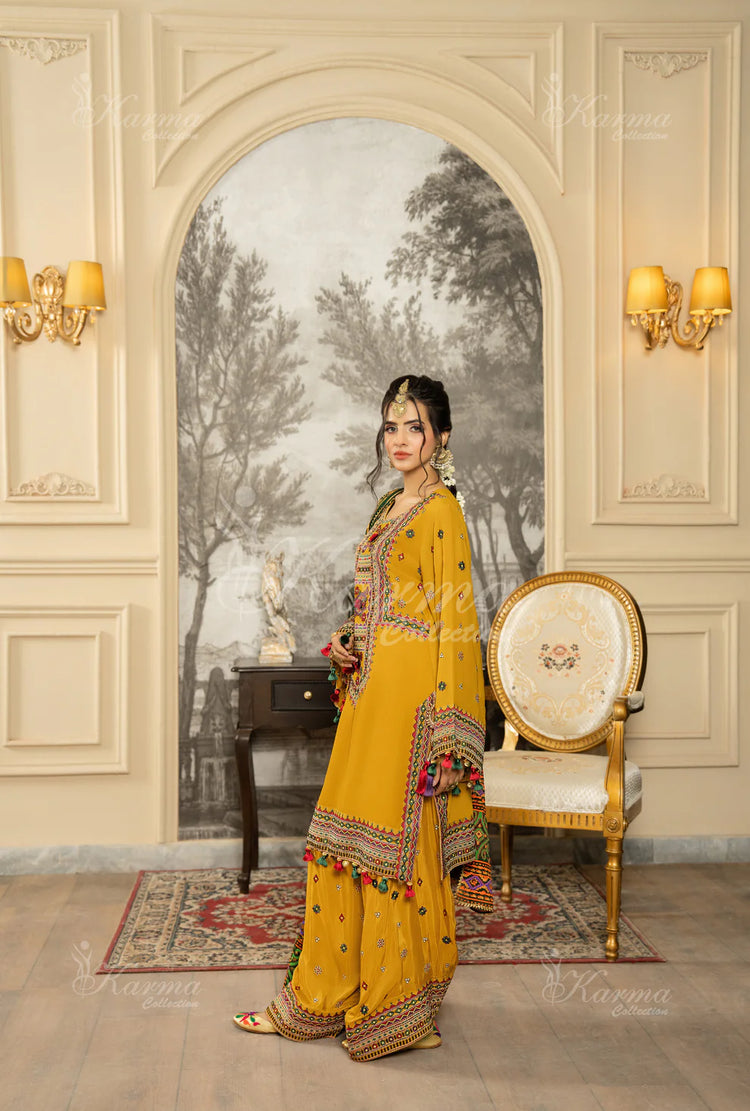 ROOHI KARMA- Mustard Yellow