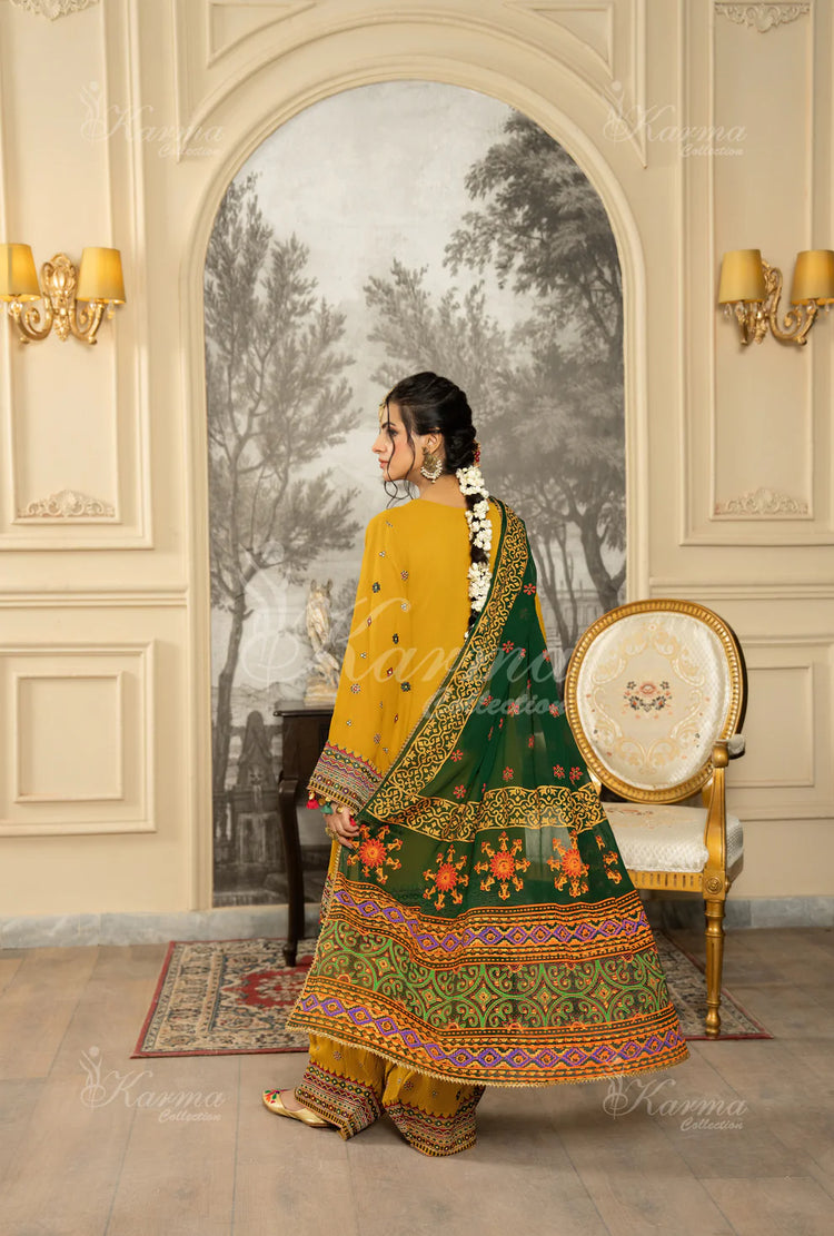 ROOHI KARMA- Mustard Yellow
