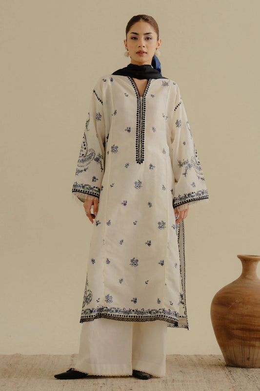 COCO BY ZARA SHAHJAHAN UN-STITCHED 3PC | Yana-4A
