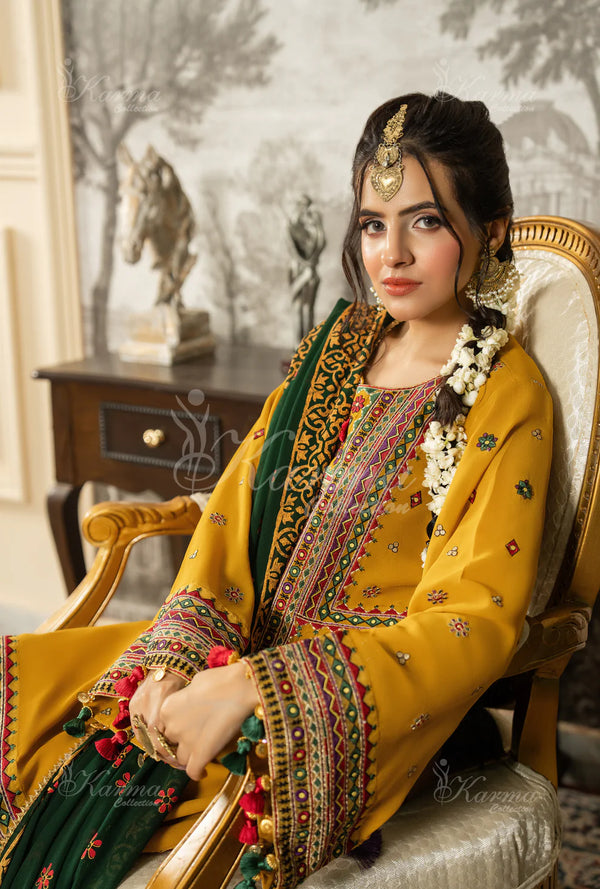 ROOHI KARMA- Mustard Yellow