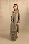 ZARDOZI SILK- OLIVE GREEN