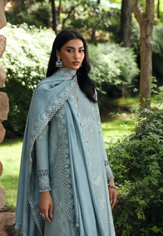 QLINEKARI BY QALAMKAR UN-STITCHED 3PC | LM-08 NEALA