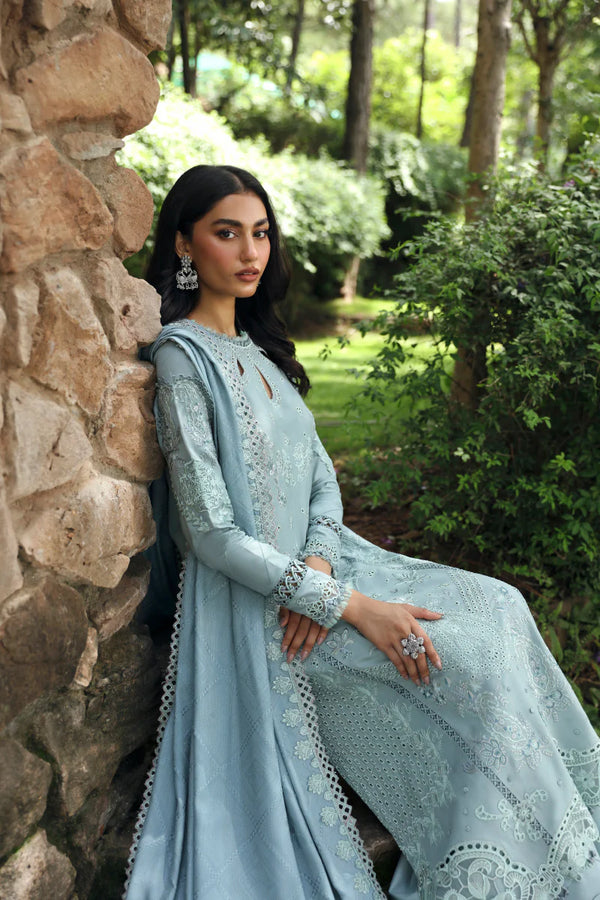 QLINEKARI BY QALAMKAR UN-STITCHED 3PC | LM-08 NEALA