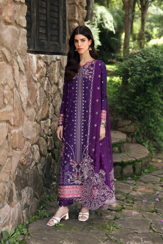 QLINEKARI BY QALAMKAR UN-STITCHED 3PC | LM-15 EIMERA