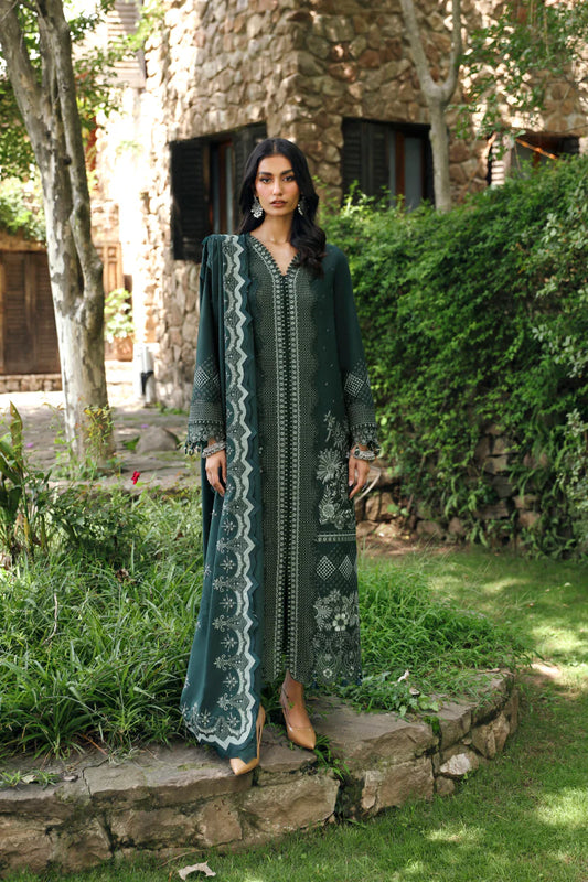 QLINEKARI BY QALAMKAR UN-STITCHED 3PC | LM-05 AILIS