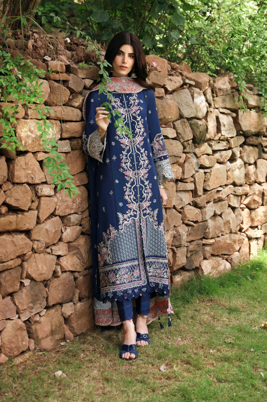 QLINEKARI BY QALAMKAR UN-STITCHED 3PC | LM-06 CADHLA