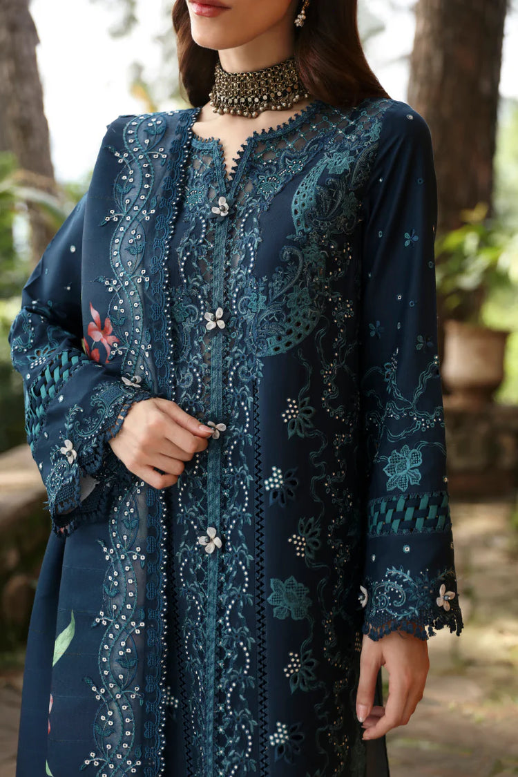 QLINEKARI BY QALAMKAR UN-STITCHED 3PC | LM-10 TULA