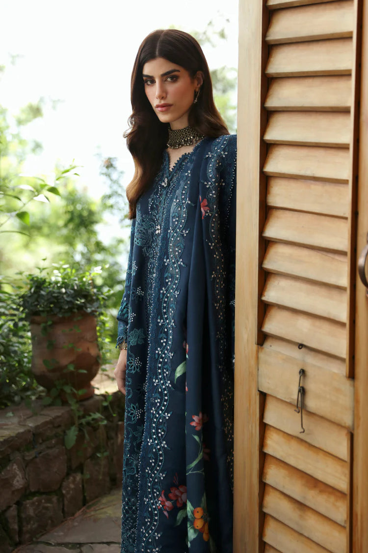 QLINEKARI BY QALAMKAR UN-STITCHED 3PC | LM-10 TULA