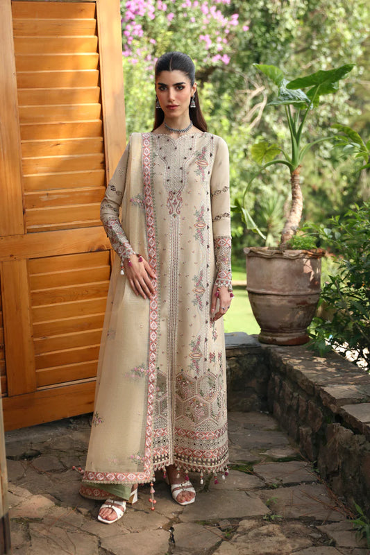 QLINEKARI BY QALAMKAR UN-STITCHED 3PC | LM-11 ZIA