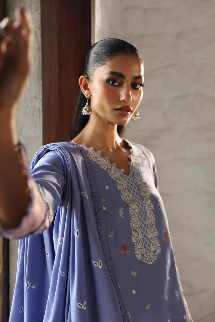 QLINEKARI BY QALAMKAR UN-STITCHED 3PC | LM-09 LORNA