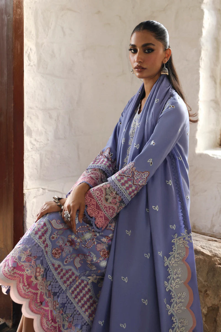 QLINEKARI BY QALAMKAR UN-STITCHED 3PC | LM-09 LORNA