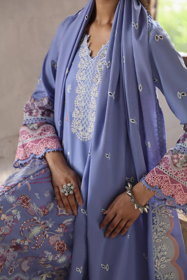 QLINEKARI BY QALAMKAR UN-STITCHED 3PC | LM-09 LORNA