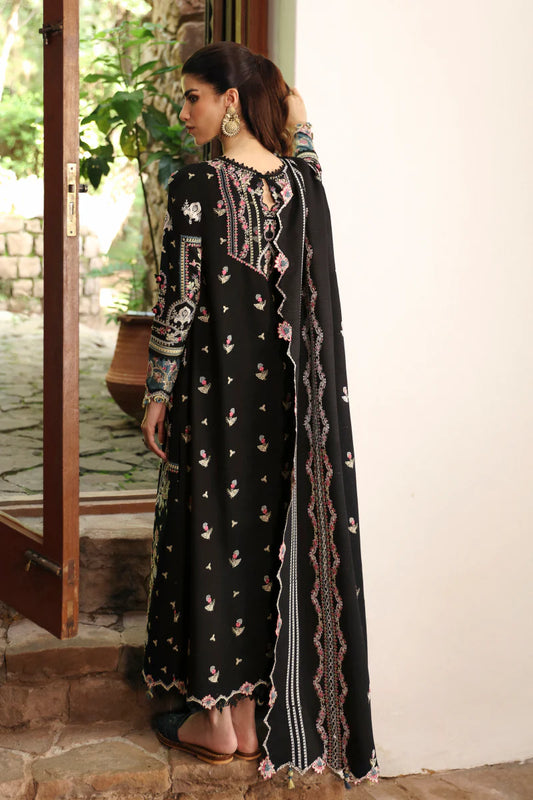 QLINEKARI BY QALAMKAR UN-STITCHED 3PC | LM-02 RIA