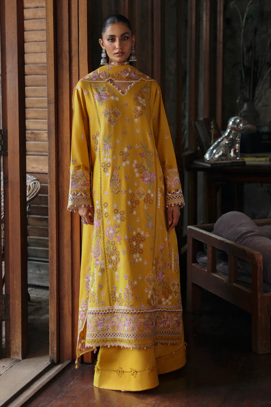 QLINEKARI BY QALAMKAR UN-STITCHED 3PC | LM-04 SINSEAD