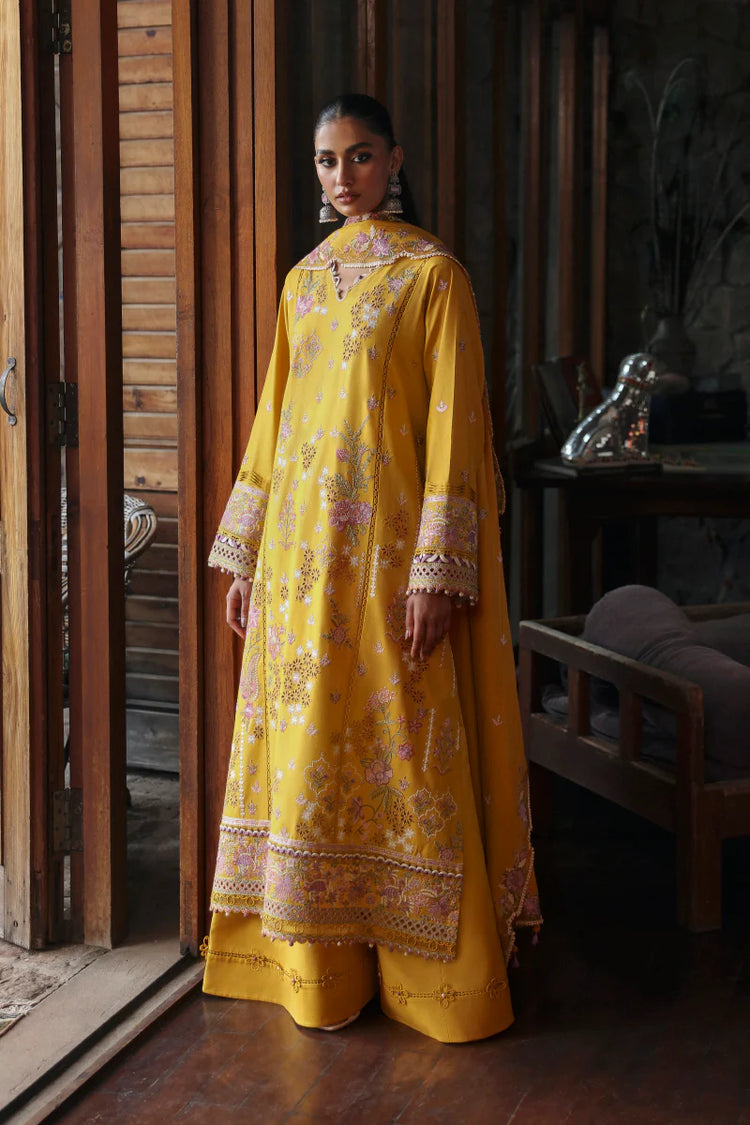 QLINEKARI BY QALAMKAR UN-STITCHED 3PC | LM-04 SINSEAD