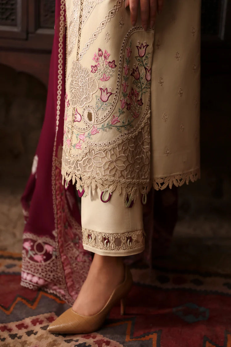 QLINEKARI BY QALAMKAR UN-STITCHED 3PC | LM-01 FAYE