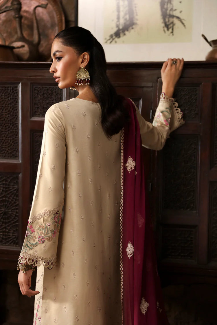 QLINEKARI BY QALAMKAR UN-STITCHED 3PC | LM-01 FAYE