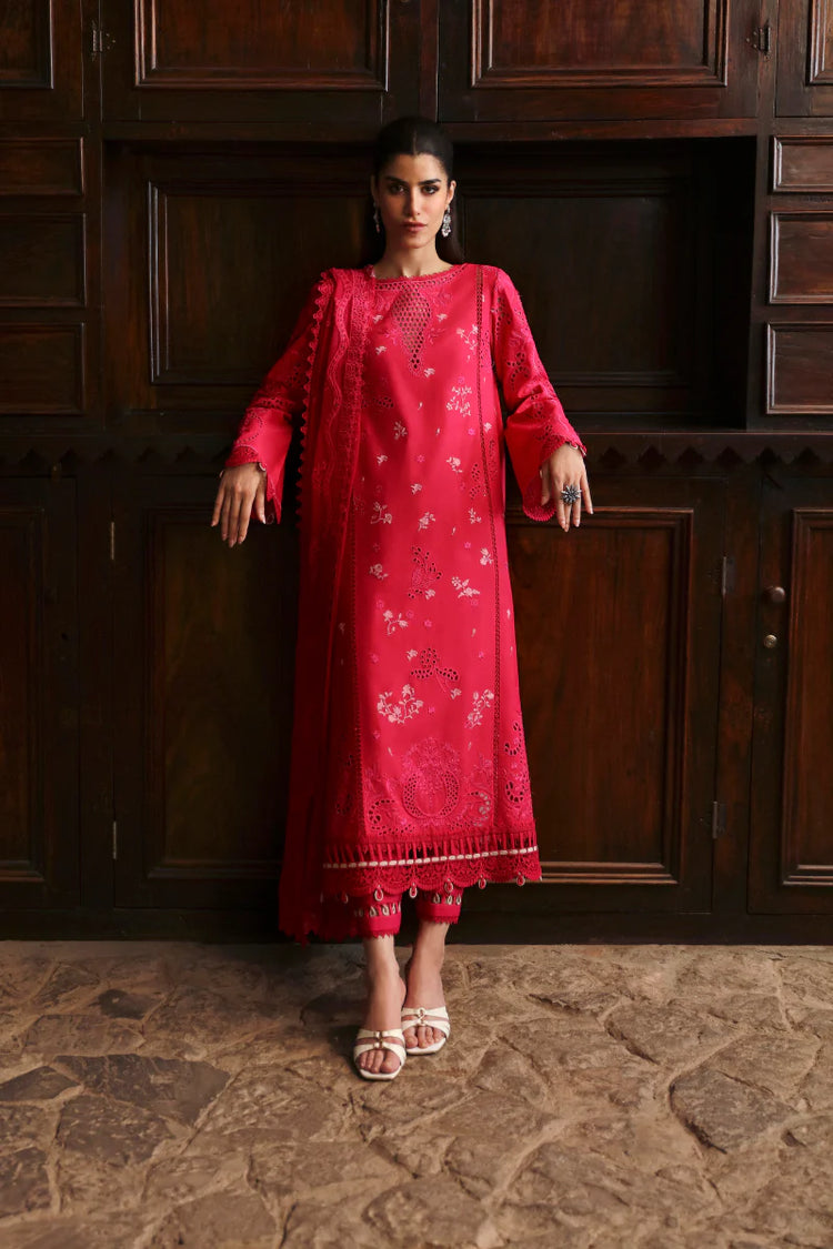 QLINEKARI BY QALAMKAR UN-STITCHED 3PC | LM-07 NEESA