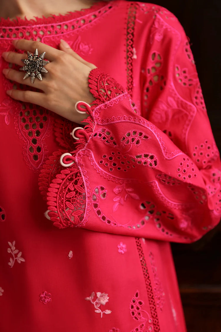 QLINEKARI BY QALAMKAR UN-STITCHED 3PC | LM-07 NEESA