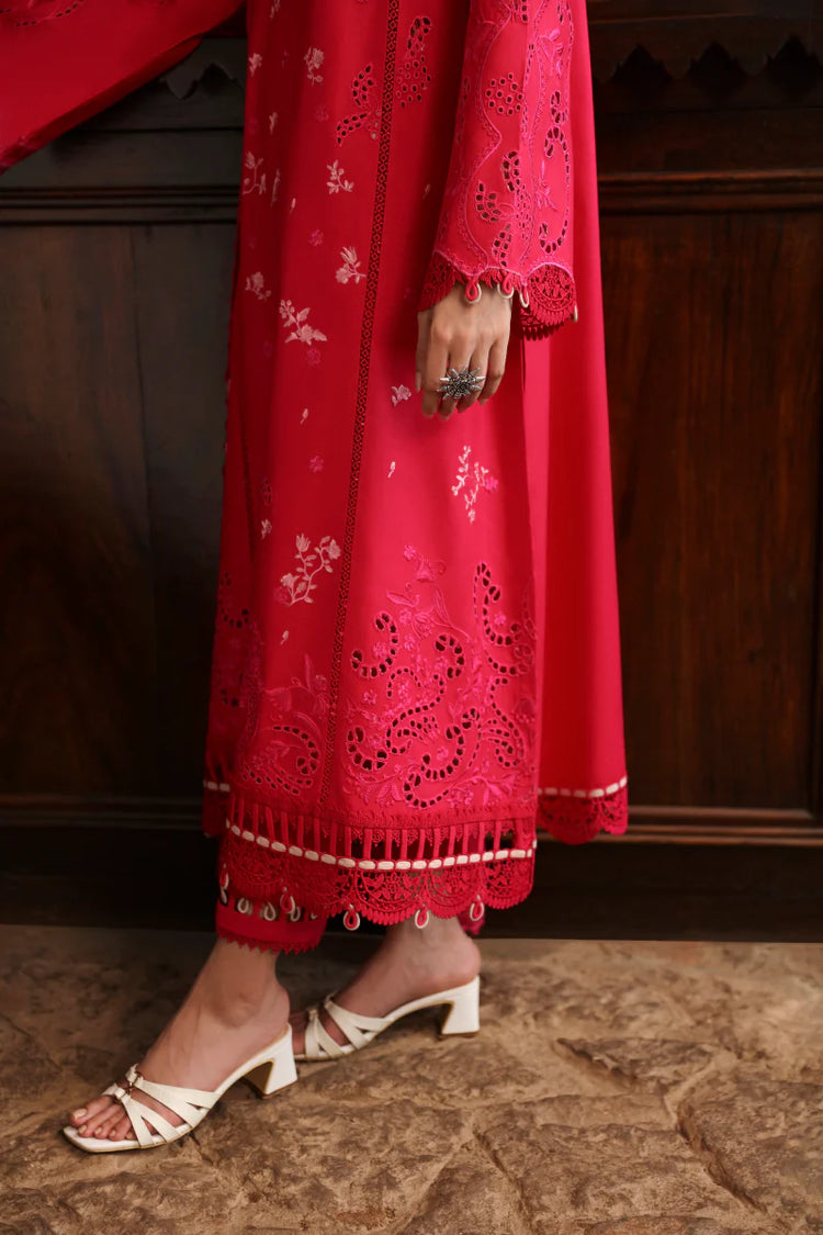 QLINEKARI BY QALAMKAR UN-STITCHED 3PC | LM-07 NEESA