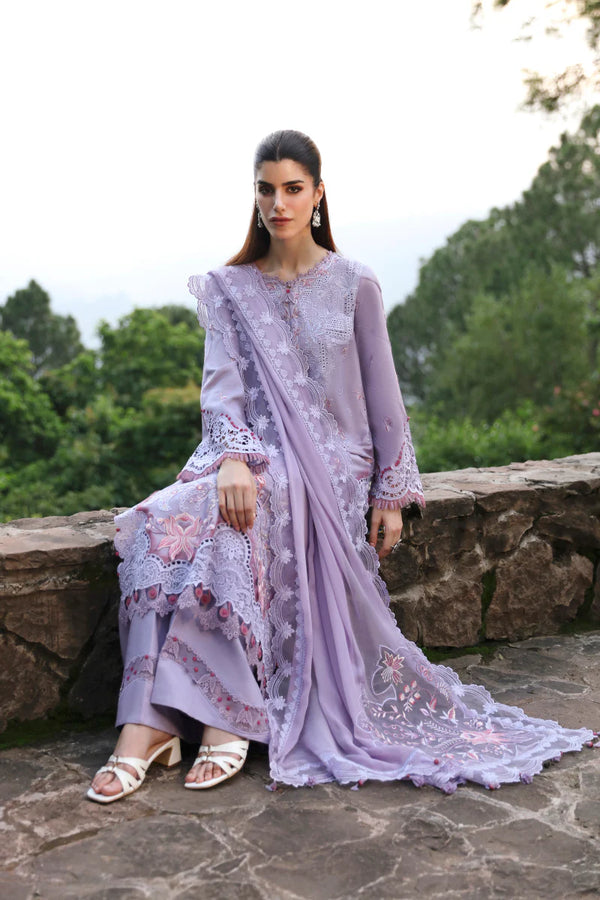 QLINEKARI BY QALAMKAR UN-STITCHED 3PC | LM-14 MAEVE