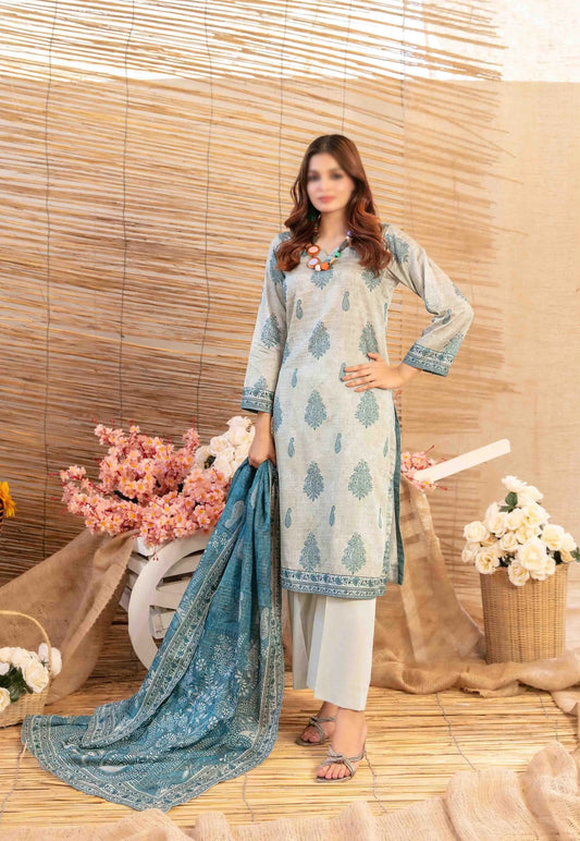 Mylah Lawn Slub Digital Print Un Stitched By Tawakkal Fab D-2022