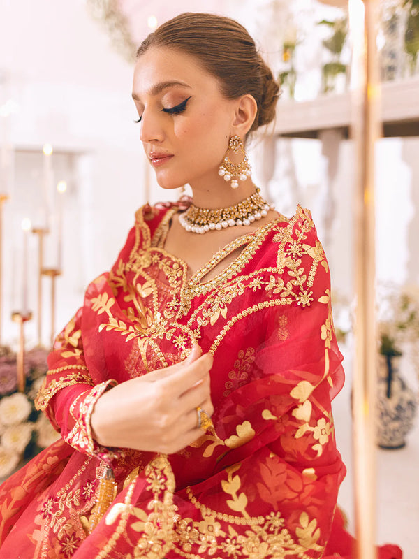 SAWARIYA LUXURY CHIFFON KALIDAAR UN-STITCHED 3PC SUITS BY ROHEENAZ -10
