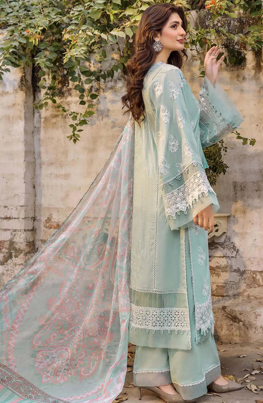 Adans Libas Embroidered Lawn Unstitched 3 Piece Suit - 4770