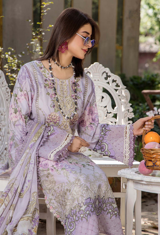 JASMINE UN-STITCHED LAWN  ADAN LIBAS -2360