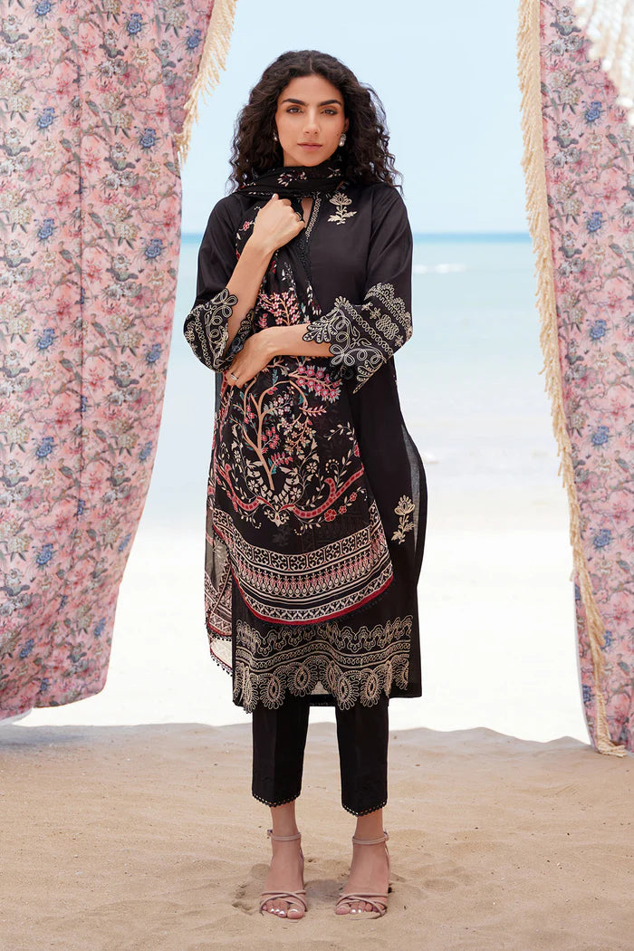 Embroidered Lawn 3 Piece sahar-01