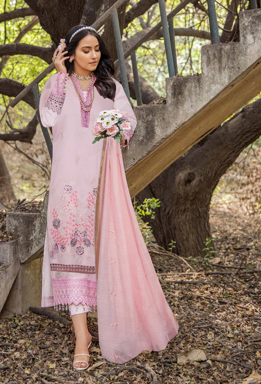 MAAH RUK LAWN EMBROIDERED UN-STITCHED BY HUMDUM-MR-01