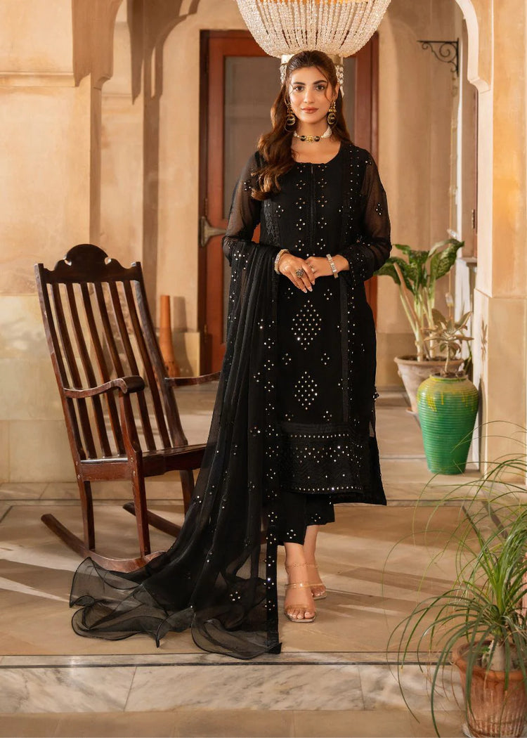 AFSANAY LUXURY CHIFFON UNSTITCHED 3P| BY SHAHZEB - AYZAL