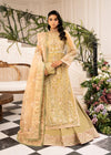INAYAT ALIF BY AJR LUXURY WEDDING UN-STITCHED 3PC| BREWING-MATCHA