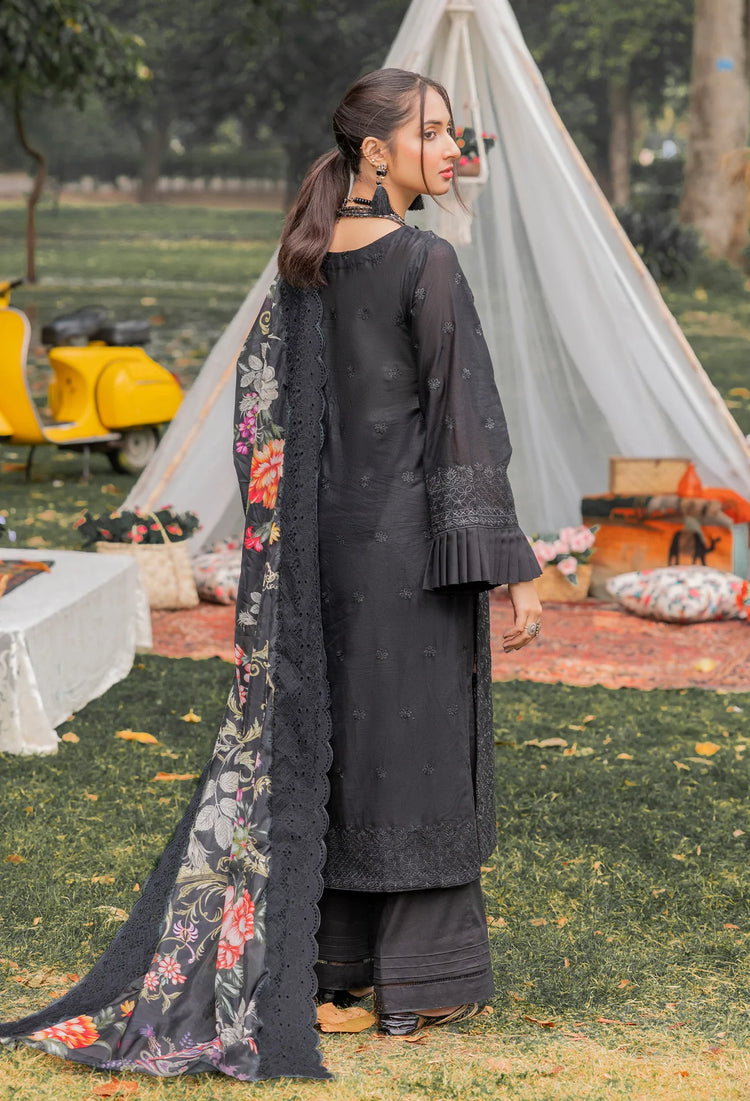 ADAN LIBAS CHIKANKARI UN-STITCHED LAWN - 02