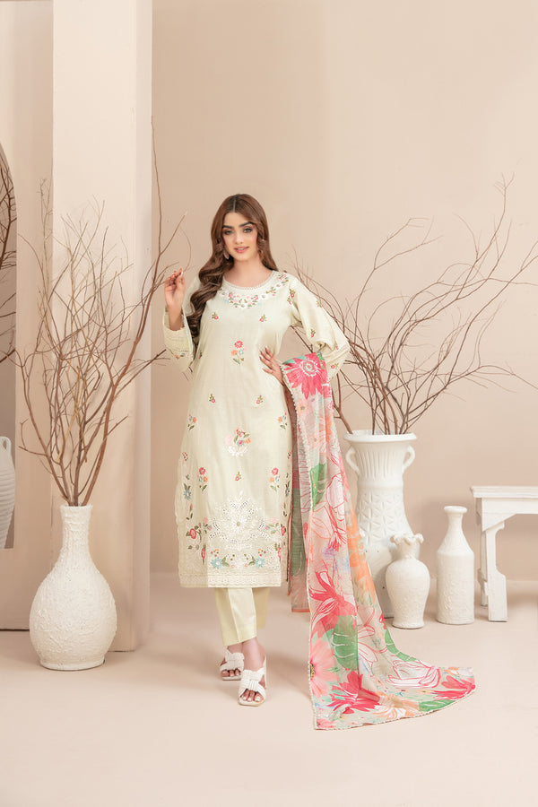 MAHLAA LAWN STITCHEDBY TAWAKKAL D-2781