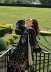 ELAF SIGNATURE EMBROIDERED LAWN 3PC | BLACK THRONE