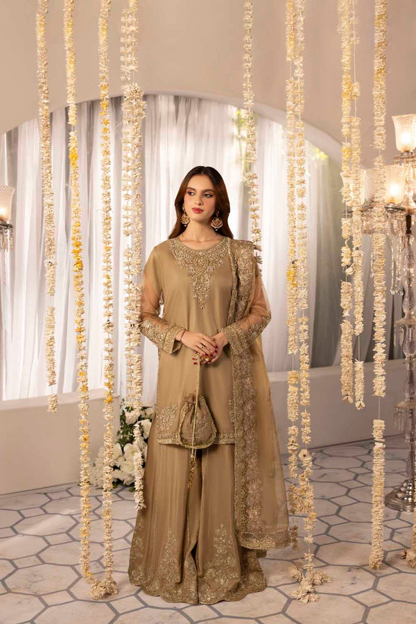 ZARDOZI NIKAH- 01 BEIGE