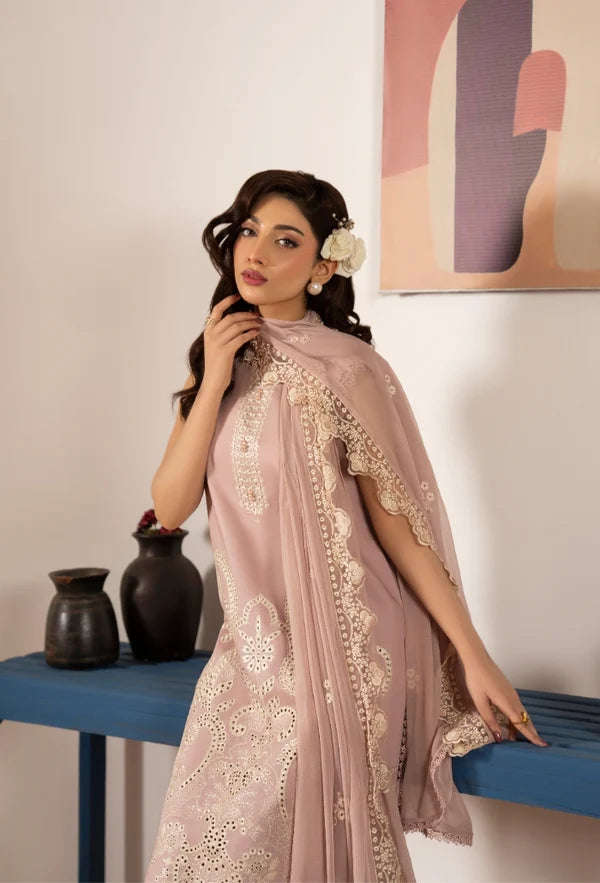 MERAKI BY HUMDUM UNSTITCHED LAWN D-04