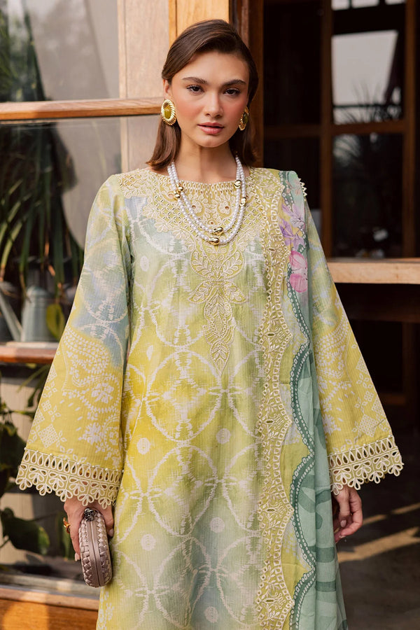 NUREH GARDENIA LAWN UN-STITCHED 3PC | NSG-207