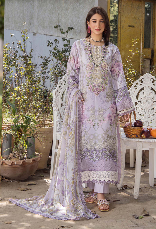 JASMINE UN-STITCHED LAWN  ADAN LIBAS -2360