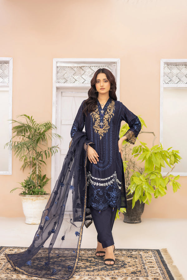 GEORGIA SEMI-STITCHED LAWN BY ZAINAB FAZLANI - ZEENAT