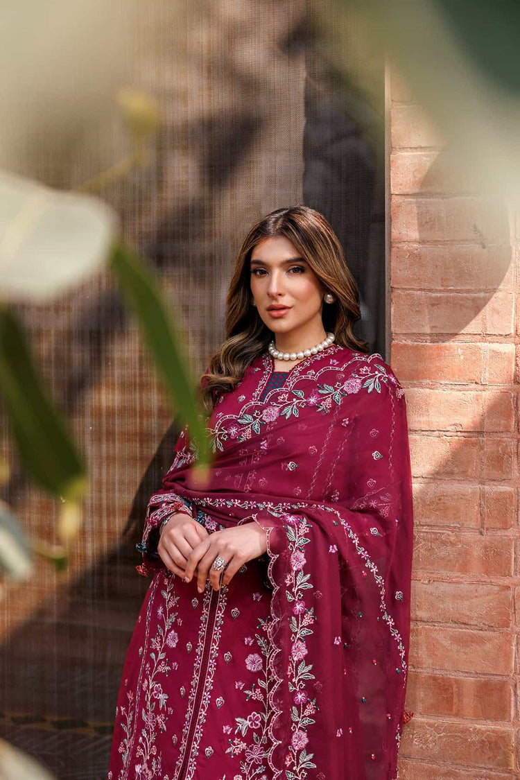 KAAVISH FESTIVE LAWN BY FARASHA|GARNET GLAM