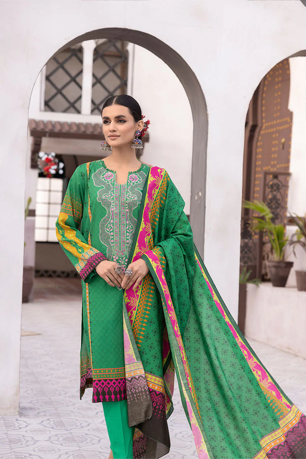 MAJESTIC UNSTITCHED LAWN EMBROIDERED BY JOHRA- JH-720