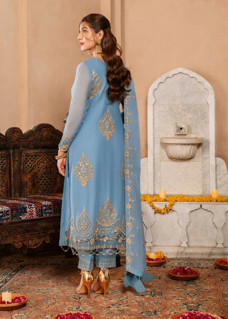 AFSANAY LUXURY CHIFFON UNSTITCHED 3P| BY SHAHZEB - YASRA