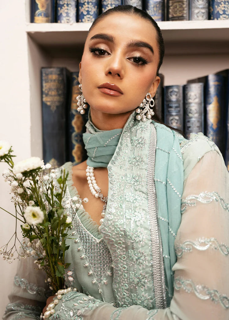 INAYAT ALIF BY AJR LUXURY WEDDING UN-STITCHED 3PC| EQUISITE-ROSE